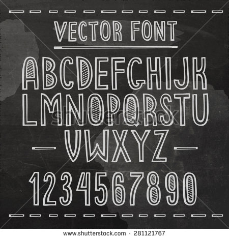 Hand Drawn Chalkboard Fonts