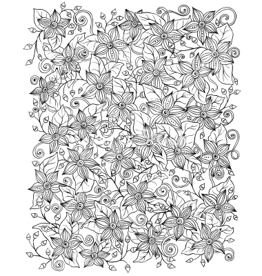 Hand Drawn Floral Vector Backgrounds