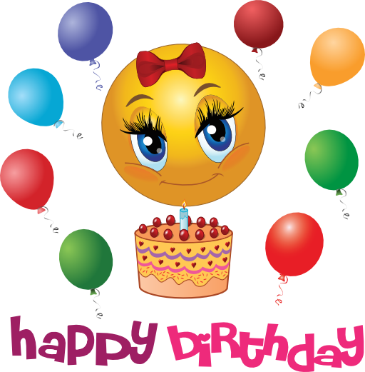 Happy Birthday Smiley Face Clip Art