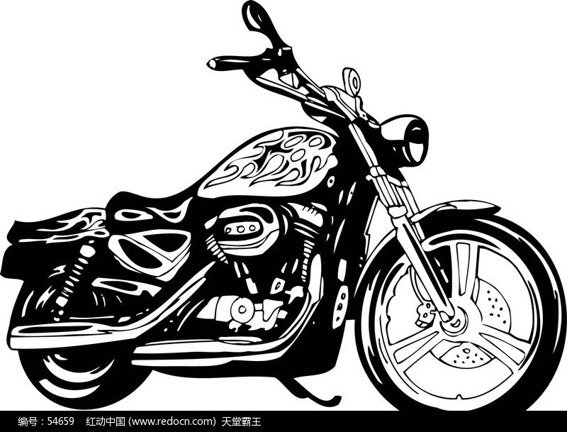 Harley-Davidson Motorcycle Silhouette Clip Art