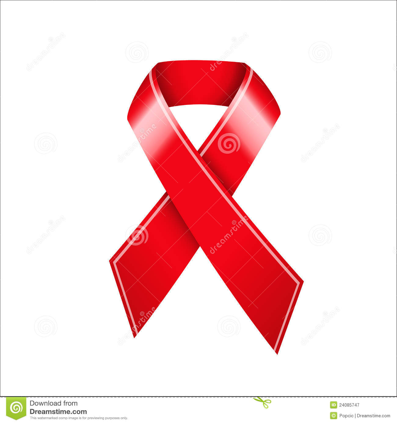 HIV AIDS Awareness Ribbon HIV AIDS Awareness Ribbon