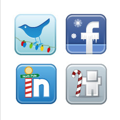 Holiday Social Media Icons