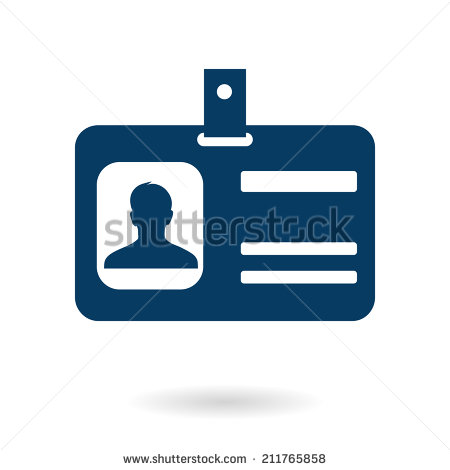 Identification Badge Icon Identification Badge Icon