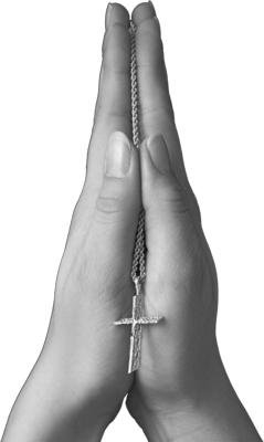 Images of Crosses with Praying Hands