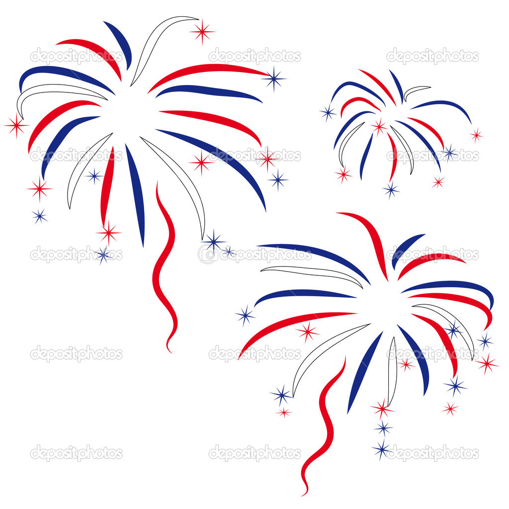 Independence Day Fireworks Clip Art