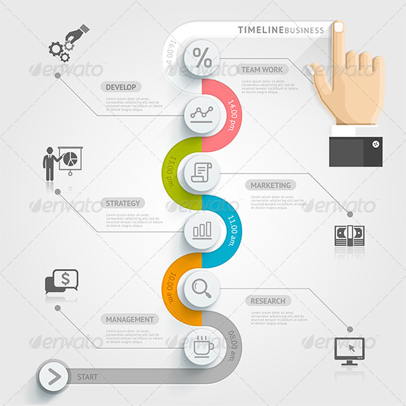 Infographic Timeline Template