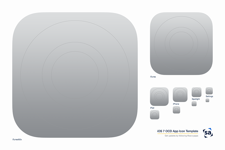 iOS 7 App Icon Template