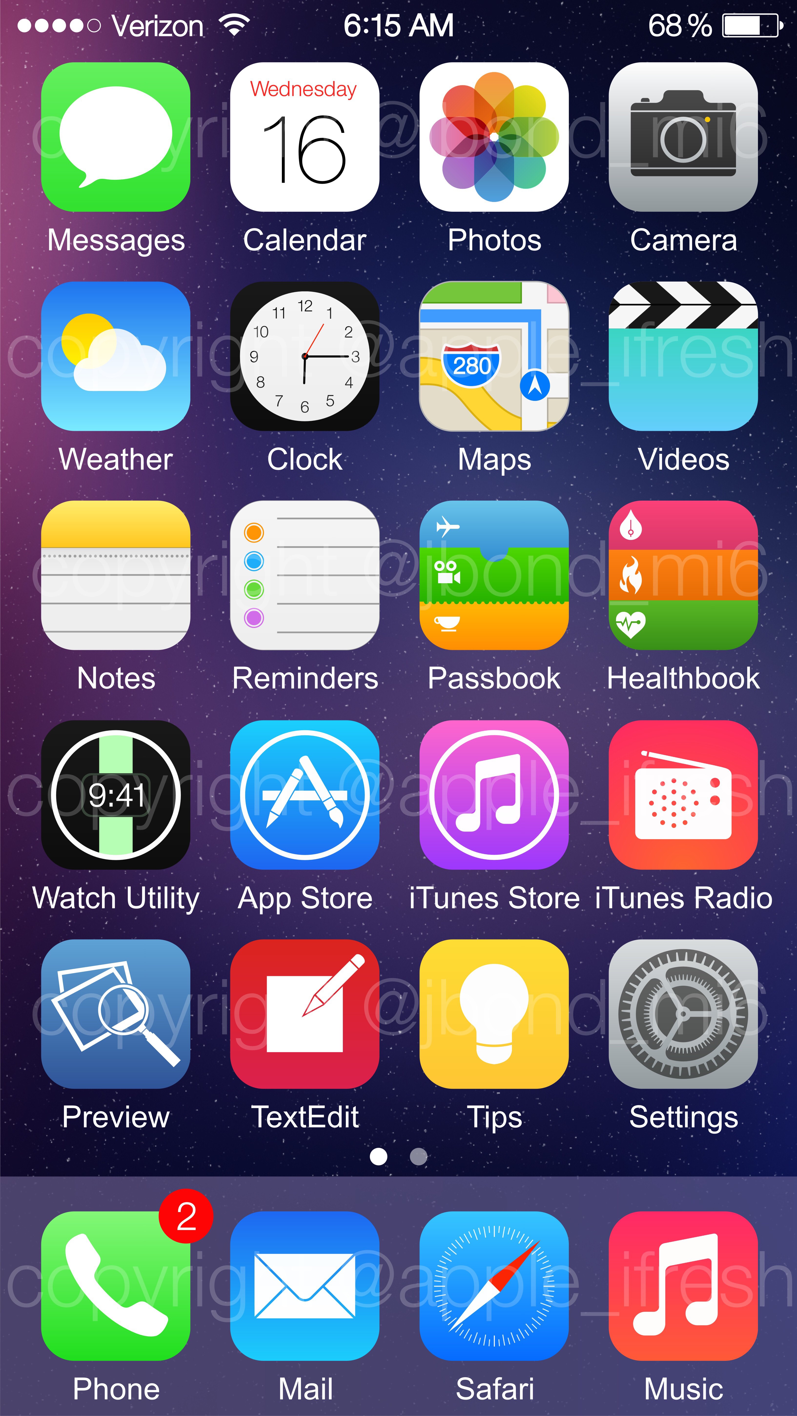 iPhone 5S Screen Shot