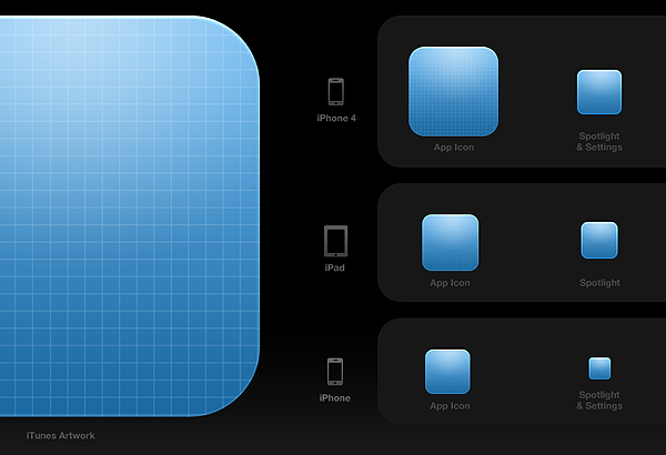 iPhone App Icon Template