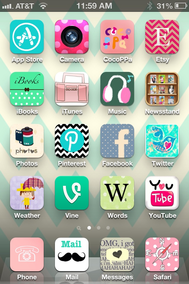iPhone App Icons Home Screen