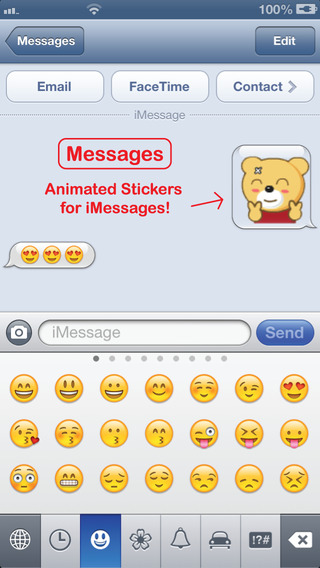 iPhone Emoji Keyboard for Kik