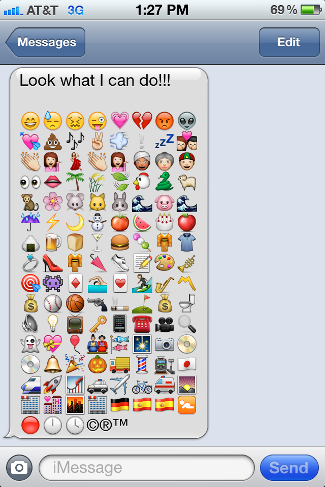 17 IPhone Text Emoticons Images