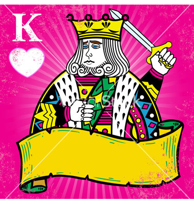 King of Hearts Vector