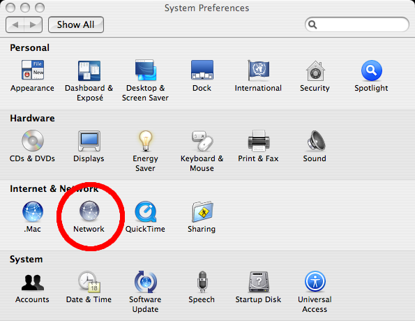 Mac Network Icon