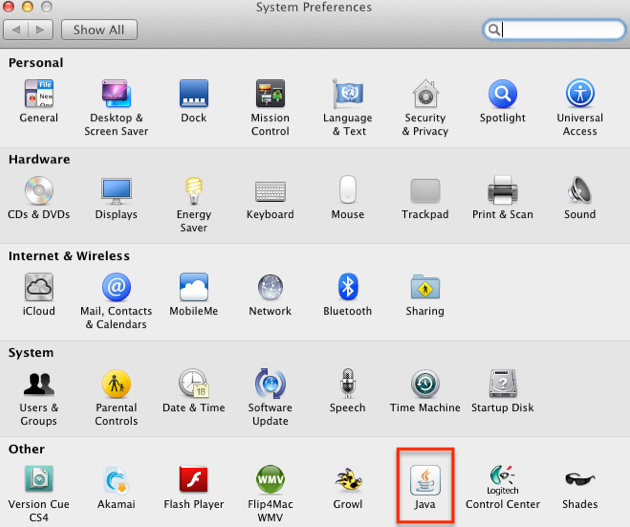 Mac OS System Preferences Icon