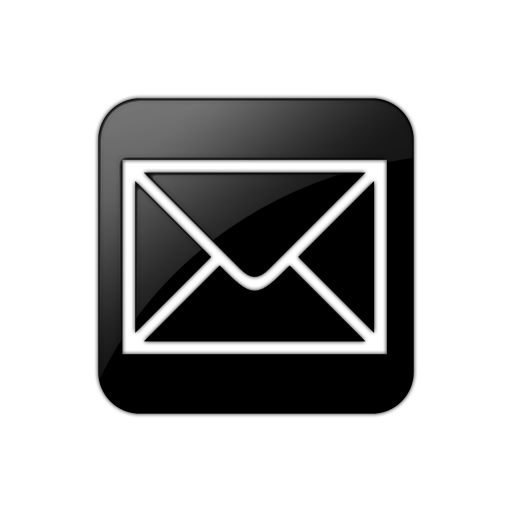Mail Icon Black Square