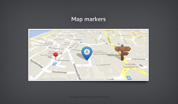 Map Markers PSD Map Markers PSD