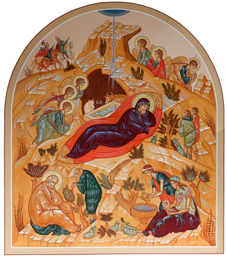 Merry Christmas Nativity Icons