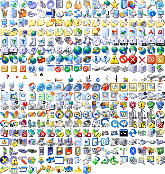 12 Windows XP System Icons Images