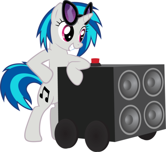 MLP Vinyl Scratch Bass Cannon