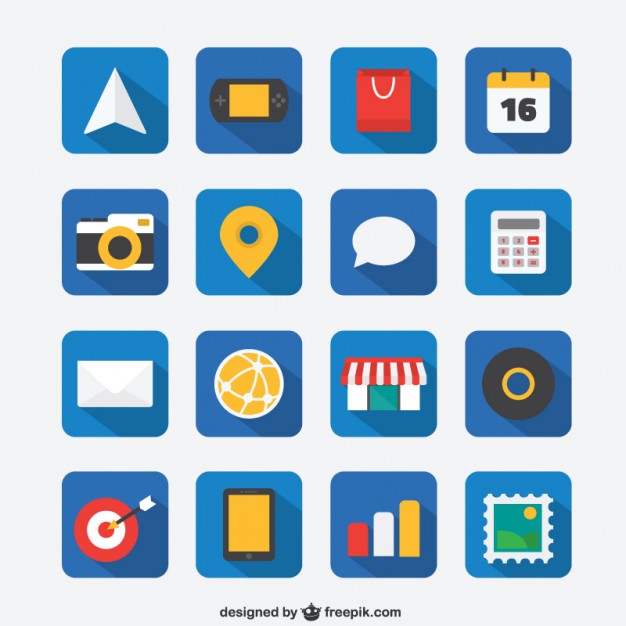 Mobile App Icon Vector