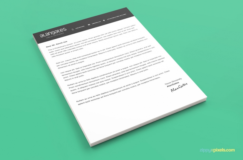 Modern Cover Letter Template