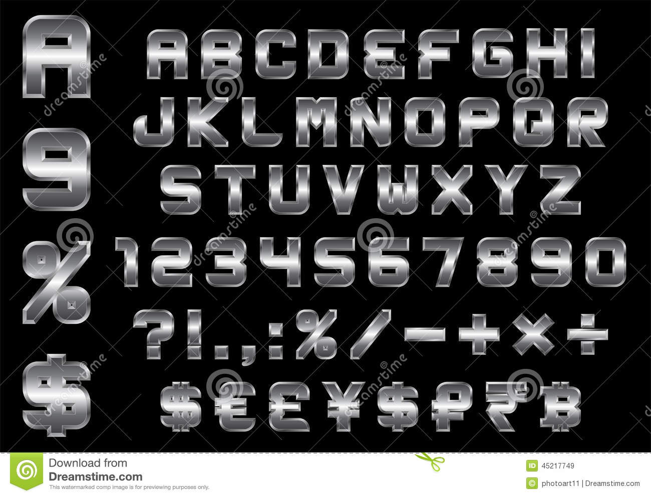 Money Font Number Alphabet Money Font Number Alphabet