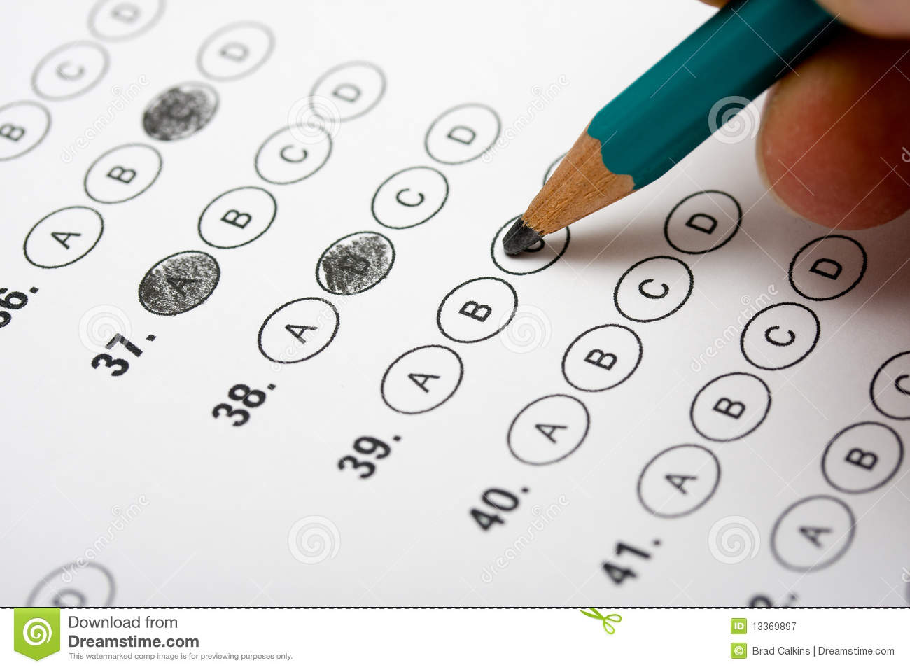 Multiple Choice Test Paper