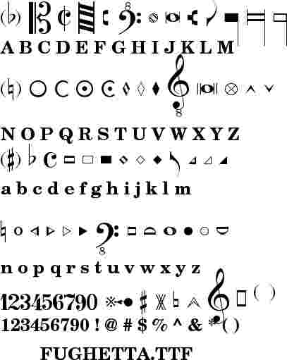 Music Note Font