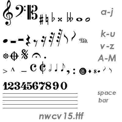 Music Note Font