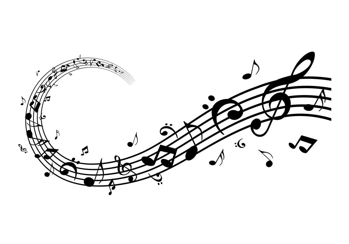 Music Notes Vector Art Free