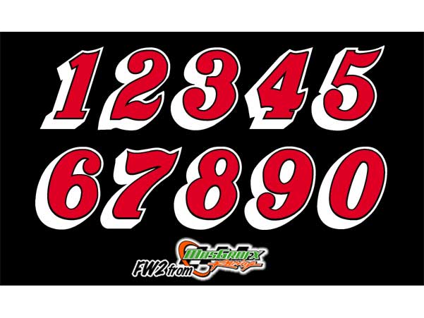 NASCAR Car Number Fonts NASCAR Car Number Fonts