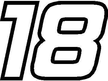 NASCAR Race Car Number Fonts