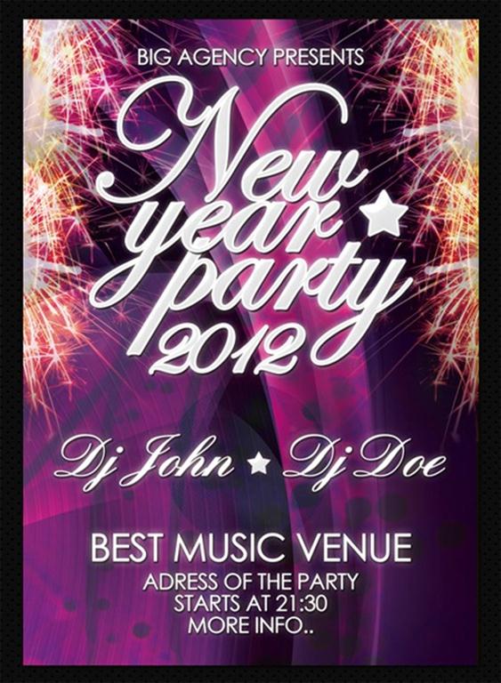 New Year's Eve Flyer Template Free