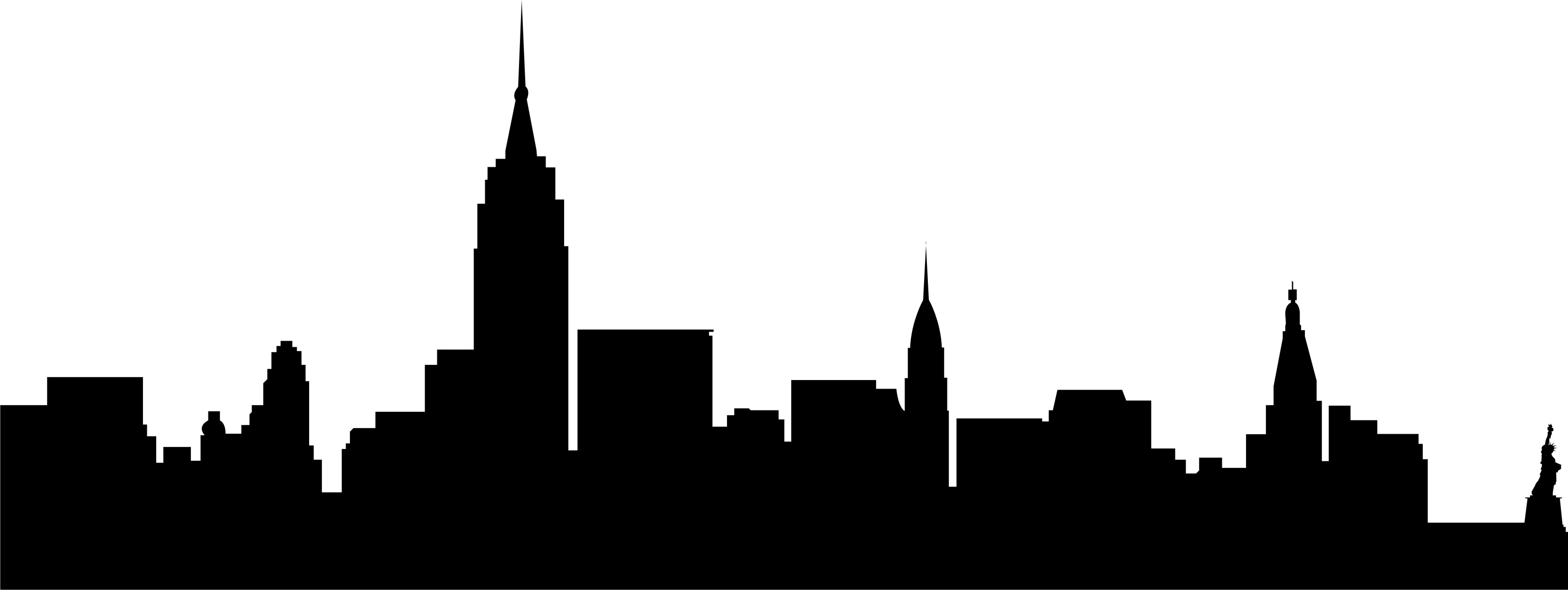 New York City Skyline Outline