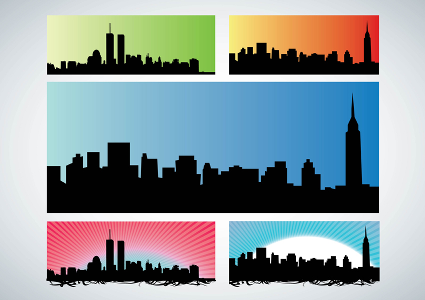 New York City Skyline Vector