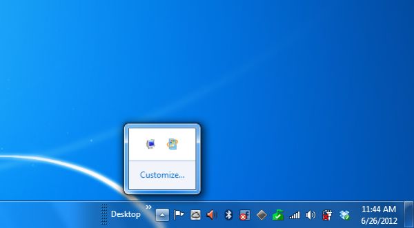Notification Icon Windows 7