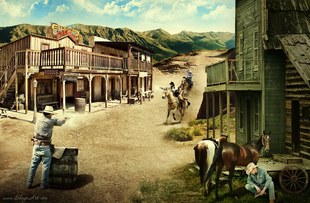 Old Wild West Paintings