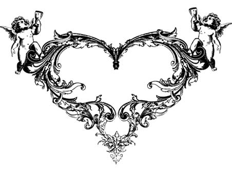 8 Photos of Ornate Vector Heart