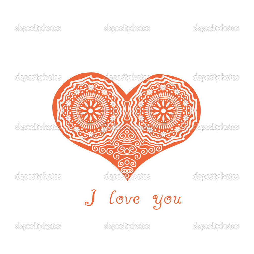 Ornate Heart Vector