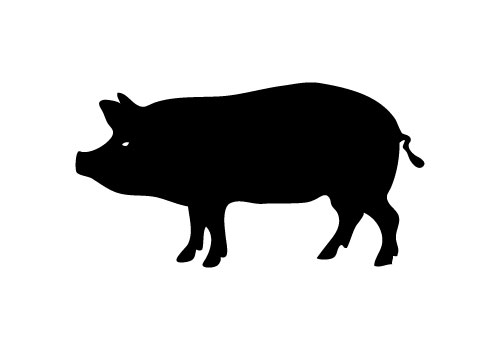 Pig Silhouette Vector