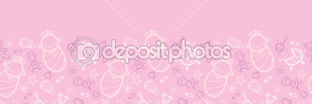 Pink Baby Girl Borders