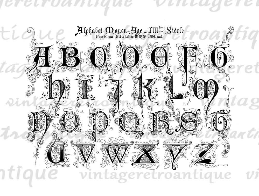 Printable Fancy Alphabet Letters