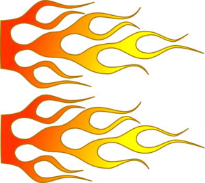 Racing Flames Clip Art