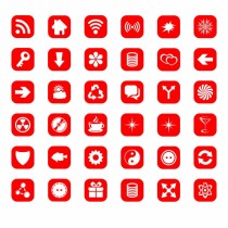 Red Folder Icon Sets