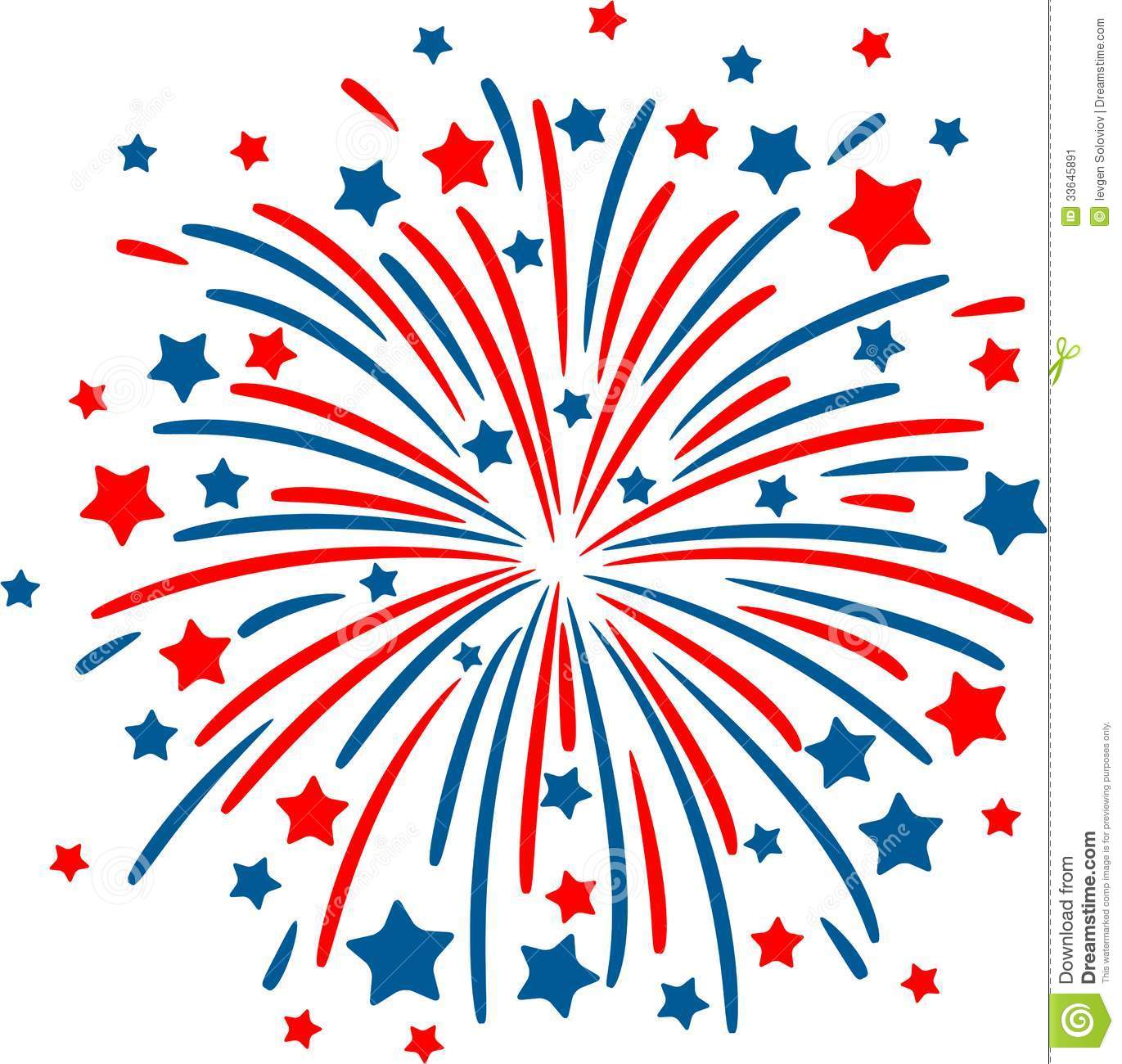 Red White Blue Fireworks Clip Art Red White Blue Fireworks Clip Art