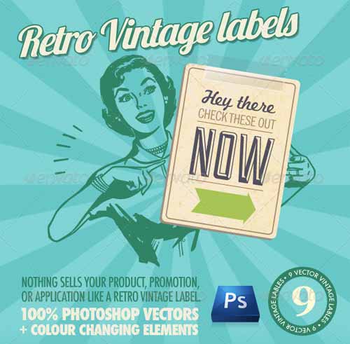 Retro Vintage Label Template