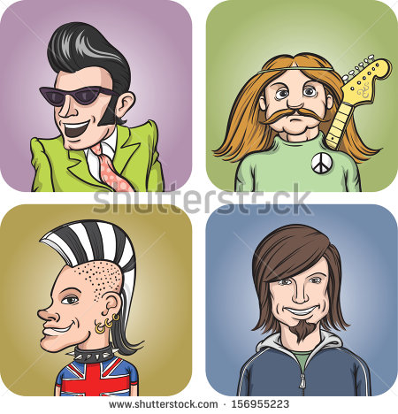 Rock Poster Style Illustration Portrait Rock Poster Style Illustration Portrait