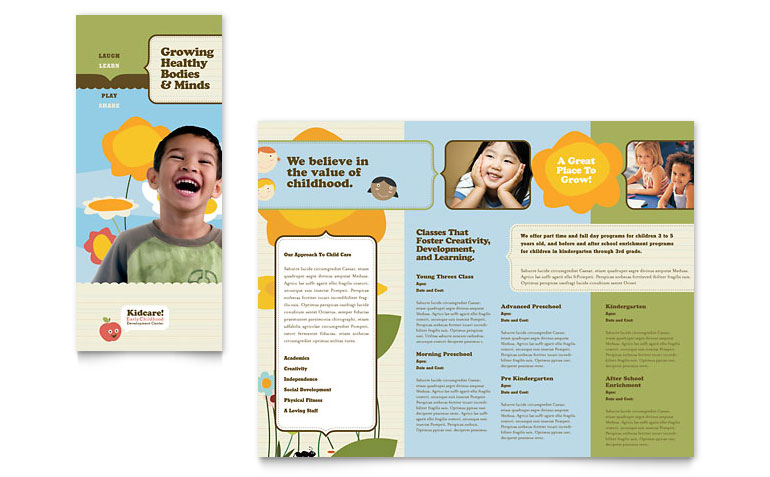 School Free Template Tri Brochure