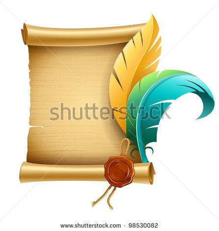 Scroll Quill Pen Clip Art